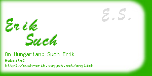 erik such business card